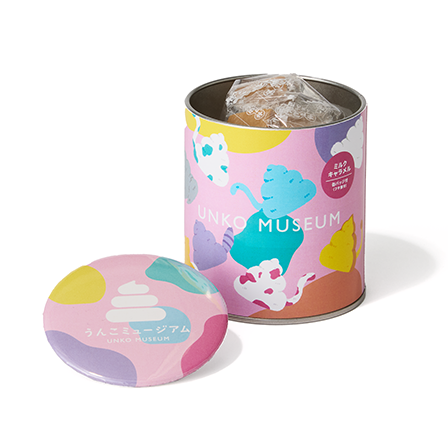 キャラメル缶バッジ（うんこ動物）